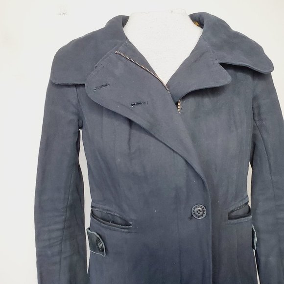 MACKAGE Black Cotton Genuine Leather Utility Jacke - Picture 7 of 11